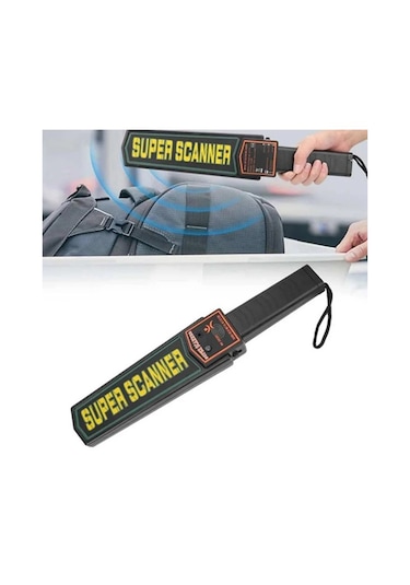 Superscanner El Tipi Metal Üst Arama Dedektörü - Güvenlik El Dedektörü