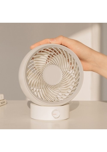 Usb Hava Sirkülasyon Yuvarlak Fan Beyaz 5607 Beyaz
