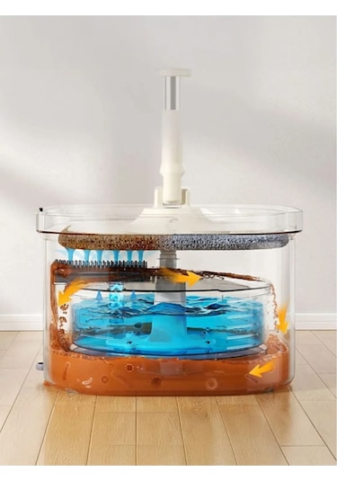 Clean Pro Temizlik Seti Kirli Ve Temiz Suyu Ayıran Akıllı Mop & Kova Sistemi