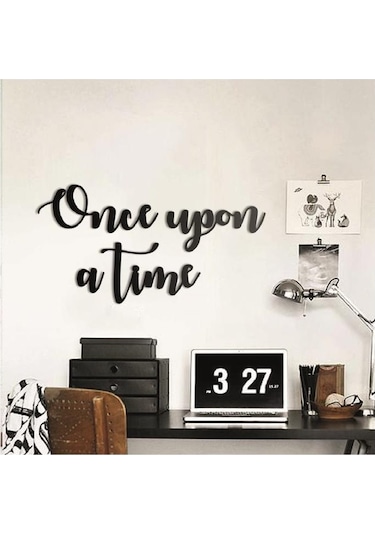Once Upon A Time Duvar Süsü Duvar Yazısı Dekoratif Ahşap Duvar Sü