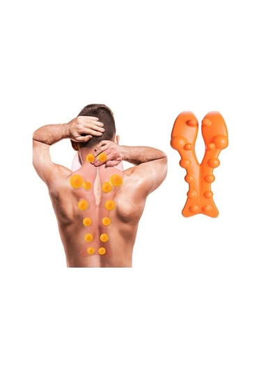 Trendooze Turuncu Homyl Yatak Ofis Mat Yoga İçin Boyun Germe Masajı Derin Doku Turuncu