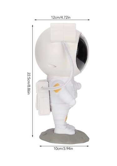 Uzaktan Kumandalı Ve Zamanlayıcılı Farklı Renk Işık Modlu Astronot Projektör Gece Lambası Diğer