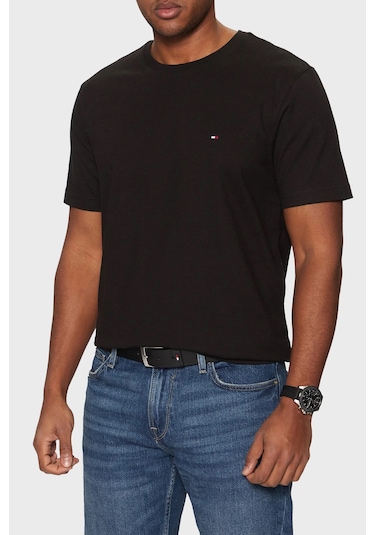 Tommy Hilfiger Erkek T Shirt Mw0mw37267 Bds Siyah SIYAH Siyah