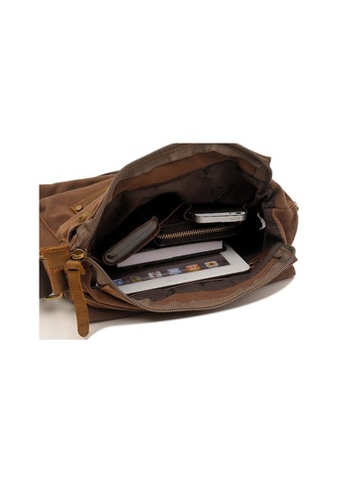 Sones Augur 9088 Retro Dikey Stil Kanvas Omuz Messenger Crossby Çanta