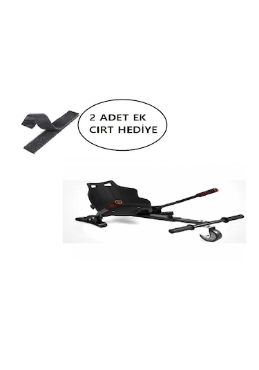 Hoverkart Elektrikli Kaykay Koltuk Aparat Siyah + Ek Cırt