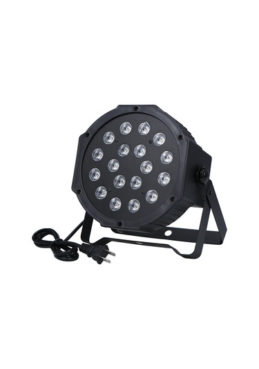 Gajeena 18 Led Rgb 18w Mini Paryam Işığı - Ses Kontrollü, Otomatik, Dmx512 Ve Ana-üye Modları - Aydınlatma Yoğunluğu Ayarlanabilir - Ac90-240v Küçük Avrupa Tipi Diğer