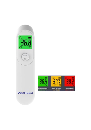 Wöhler Temassız Dijital Ateş Ölçer Alından Vücut ve Nesne