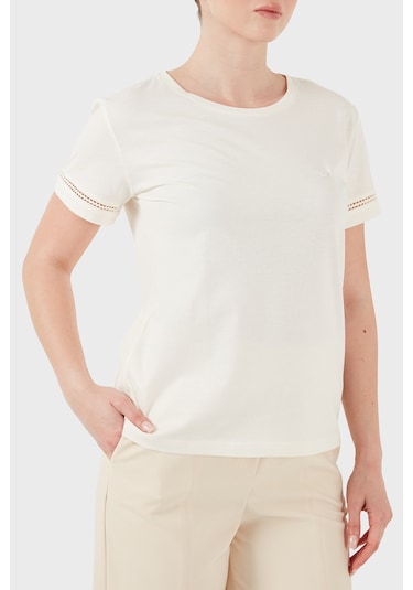 Emporio Armani Bayan T Shirt Ew003044 Af19039 U1131 Beyaz Emporio Armani Bayan T Shirt Ew003044 Af19039 U1131 Beyaz