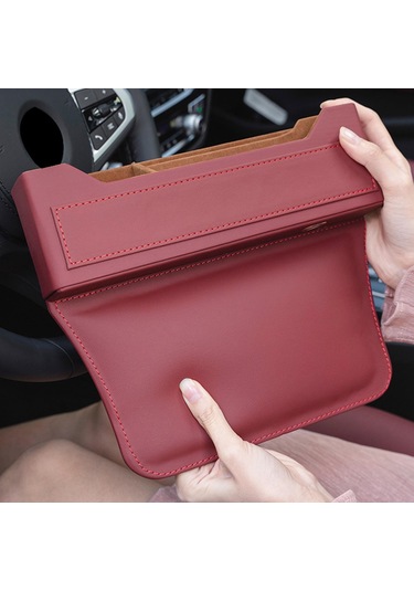 Suntek Araba Koltuğu Gap Organizatör Pu Deri Kırmızı