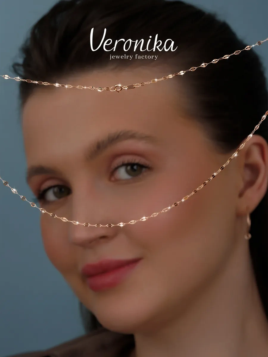 Veronika Jewelry Factory 925 Ayar Gümüş Boyun Zinciri 434683997 Altın