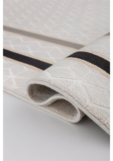 Bahariye Halı Deep 116x190 6089 Bej Siyah