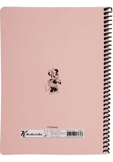 Keskin Color Disney All Eyes On Minnie Çizgili Defter 16.5X22.5 8 Pembe