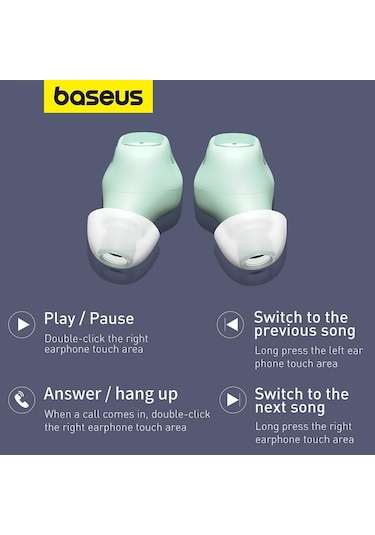 Baseus Bowie WM01 Gerçek Kablosuz Kulaklık