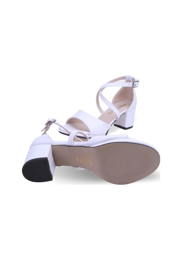 Papuç Sepeti  Mht 1660 Kadın 6 Cm Topuklu Açık Platformlu Ayakkab