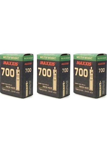 Maxxis 700x23-32 Presta Sibop 48mm 3lü Bisiklet İç Lastik Seti