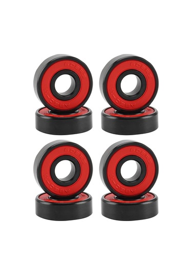 Lemestar 8 Adet Hibrit Seramik Kayar Rulem, Kaykay Tekerlekleri İçin Yüksek Hızlı, Yüksek Sıcaklığa Dayanıklı, Çift Taraflı Korumalı 8x22x7mm