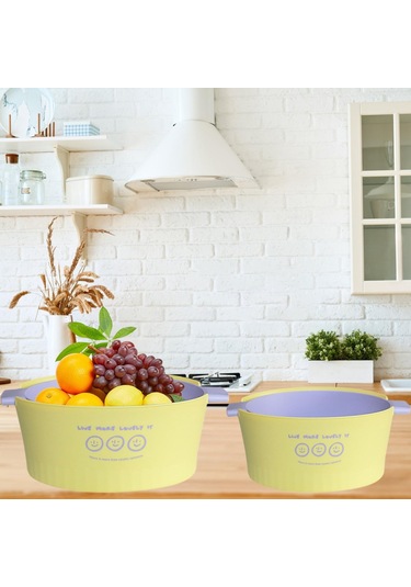 Suntek Çift Katmanlı Drenaj Sepeti Sebze Karıştırma Için