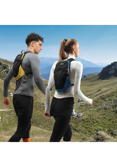 Inoxto-5l Hidrasyon Yelek Sırt Çantası 1.5l Su Torbası Bölmeli Mavi