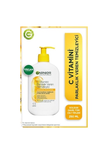 Garnier C Vitamini Parlaklık Veren Temizleyici 250 ML