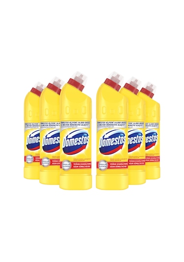 Domestos Yoğun Kıvamlı Çamaşır Suyu Limon Ferahlığı 6 x 750 ML