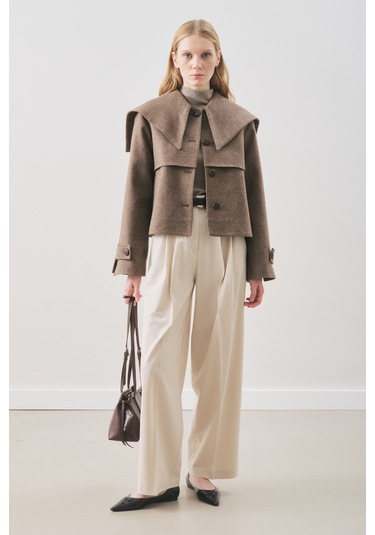 Classıc Pileli Pantolon Bej Bej