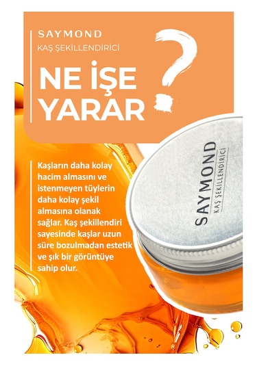 Saymond Kaş Şekillendirici ve Kaş Sabitleyici Wax 50 ML