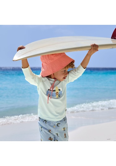 Lassig Crocodile Uv Korumalı Mayo Şort Sky Blue Mavi