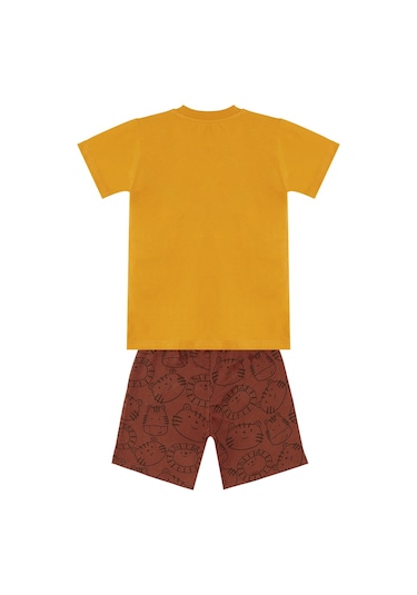 Denokids Wild Erkek Çocuk T-shirt Şort Takım Çok Renkli