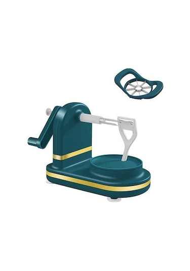 Pazly Cbtx El Kranklı Meyve Soyucu Elma Bölücü Dicer Koyu Yeşil, Küçük El Bölücü Koyu Yeşil