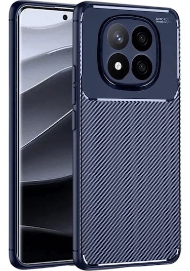 Newface Xiaomi Redmi Note 14 Pro 5g Kılıf Auto Focus Karbon Kapak - Lacivert