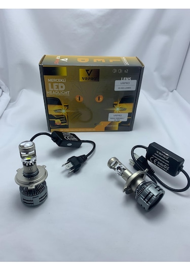 Vr Pro H4 Mega Mercekli Led Far Ampülü 22 Bin Lümen 75w