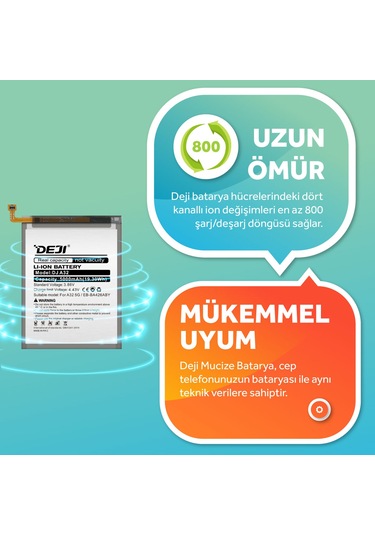 Samsung Galaxy A32 (5g) / A42 / A72 / M22 Uyumlu Batarya Mucize Batarya Deji