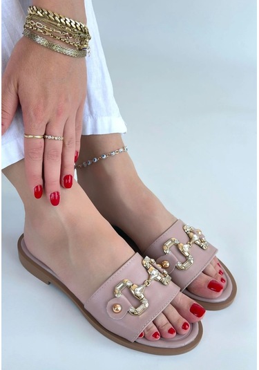 Biçomi Toha Pudra Cilt Tokalı Terlik Çok Renkli