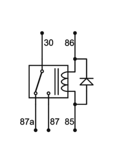 12v 80/60a Diyotlu Güç Rölesi 5 Fişli No 80a / Nc 60a
