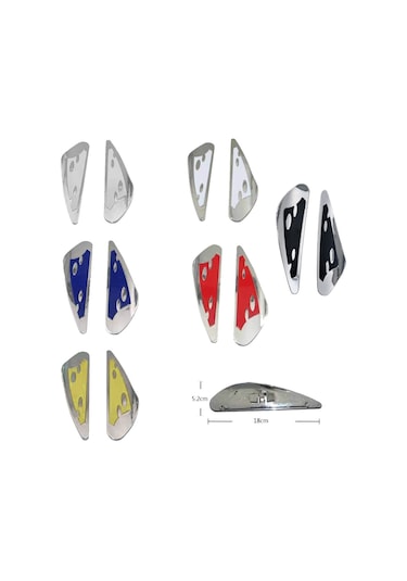 Carub Silecek Rüzgarlığı Krom-Kırmızı 2 Li Br1400303