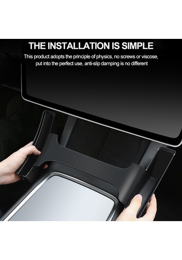 Tesla Model Y / 3 İçin Merkez Yan Saklama Kutusu Yan Düzenleyici Eyer Kutusu İç Modifikasyon Aksesuarları