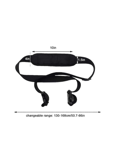 Bloomnest Açık Hava Taşınabilir Plaj Sandalyesi, Depolama Kayışı, Katlanır Bisiklet Denge Arabası Omuz Askısı, Kamp Plaj Yüzme Havuzu İçin Altın - Siyah