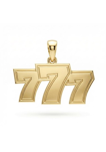 777 Şans Kolye Ucu Çok Renkli