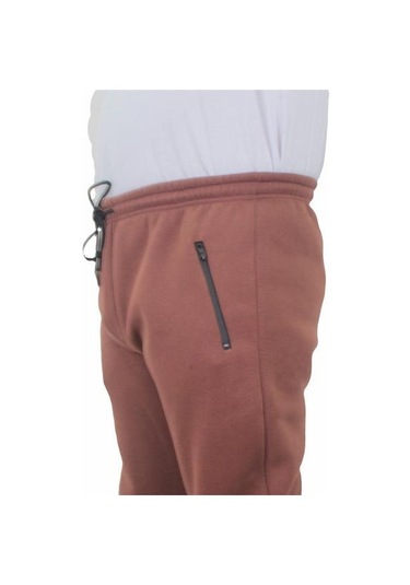 Starbattal Büyük Beden Fermuarlı Eşofman Altı 3Ip 11517 Taba-Taba