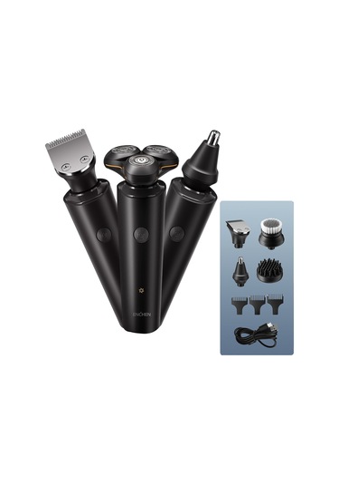 Geeksen Razor Yedek Başlıklı Erkek Elektrikli Tıraş Makinesi Çok Amaçlı Su Geçirmez