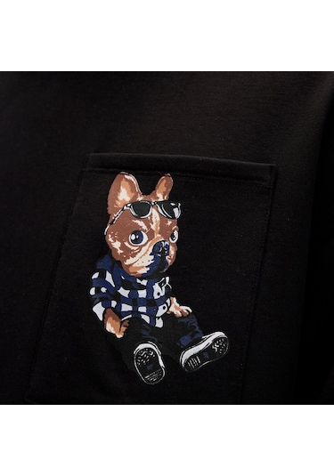 Bad Bear 24.02.12.015 Javed Crewneck Sweatshirt Siyah 001