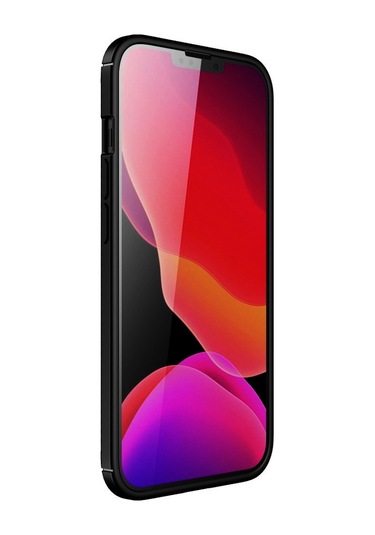 İphone Uyumlu 11 Kılıf Focus Carbon Desen Silikon Kapak Siyah