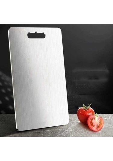 Fastbuy 316l Paslanmaz Çelik, Anti-bakteriyel, Küf Önleyici Mutfak Doğrama Tahtası, 39x28cm, Kalın, Dayanıklı, Sağlıklı Yakın Diğer