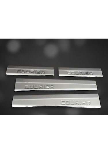 Ford Courier 2014 Sonrası Krom Kapı Eşiği 4 Parça P.çelik