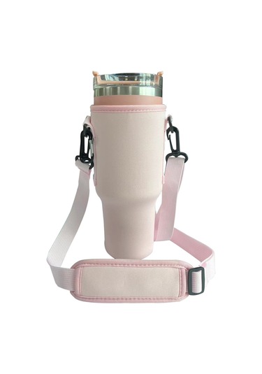 Mufunye 40oz Outdoor Sıcak Soğuk Tutucu Kupa Çantası, Taşınabilir Askı, Dayanıklı Materyal, Toplu Satış Mavi Açık Mavi