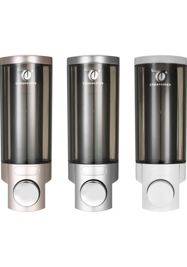 Ulzyvf Duvar Tipi 300ml Şampuan & Sıvı Sabun Dispanseri - Kilitli, Şeffaf, Çok Amaçlı Şampanya Altın Şampanya Altın