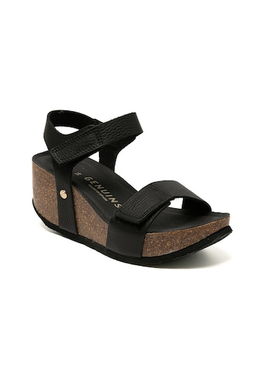 Terlik Kadın Bılbao G106319 Genuins Embossed Leather Dark Leather Dark