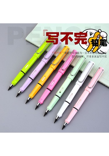 Mufunye Öğrenci İçin Sönmeyen, Kırılmaz, Kalem Uzatıcı, Doğru Konumlandırma, Yeniden Kullanıma Uygun, Hb Kalem Ucu Değiştirici Gümüş