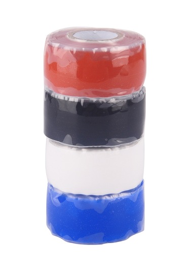 Geeroyoo Kırmızı Silikon Kauçuk Kendine Yapışkan Band: 25mmx3m, Su Geçirmez, Yüksek Isı Dayanıklı -50 C/+260 C , Elektrikli Bağlantılar, Araç, Gemi Tamiri İçin