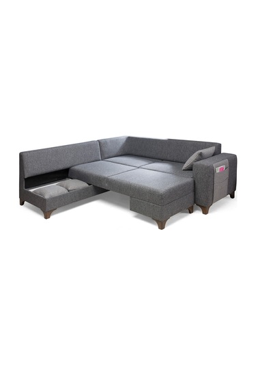 Eymense Loft Köşe Koltuk Takımı Gri Sol Köşe